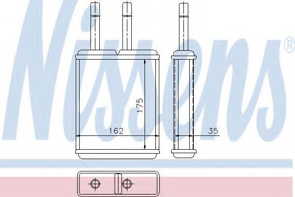NISSENS 71957 Теплообменник, отопление салона