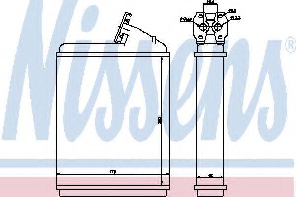 NISSENS 71130 Теплообменник, отопление салона