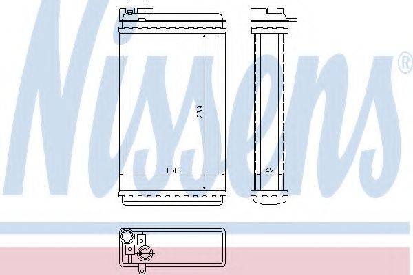 NISSENS 726461 Теплообменник, отопление салона