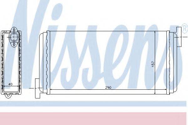 NISSENS 72002 Теплообменник, отопление салона