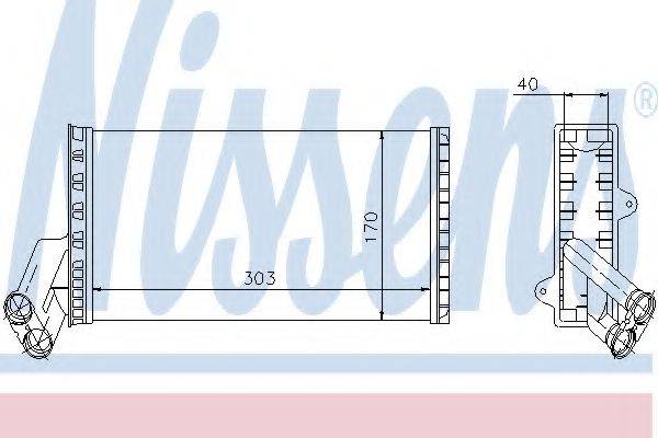 NISSENS 71149 Теплообменник, отопление салона