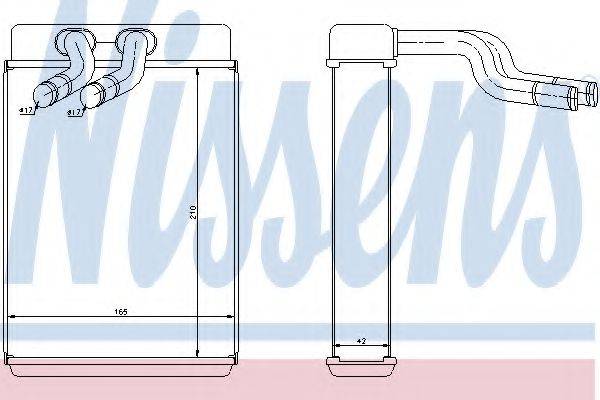 NISSENS 77610 Теплообменник, отопление салона