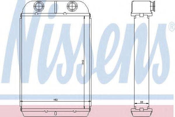 NISSENS 71452 Теплообменник, отопление салона