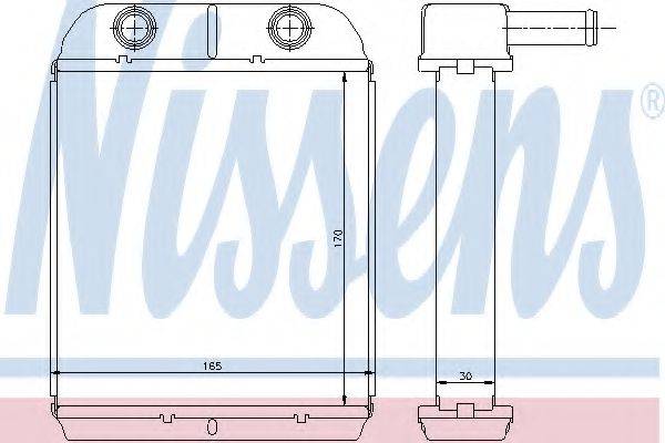 NISSENS 77504 Теплообменник, отопление салона