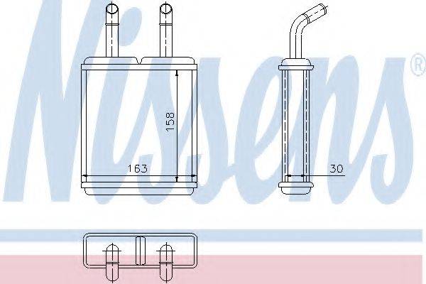 NISSENS 77621 Теплообменник, отопление салона