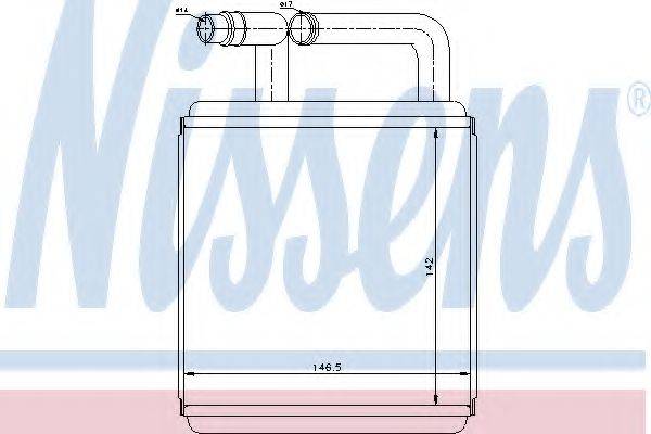 NISSENS 77618 Теплообменник, отопление салона