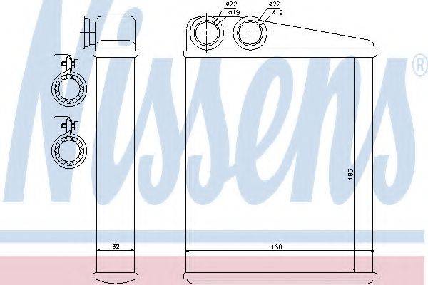 NISSENS 70807 Теплообменник, отопление салона