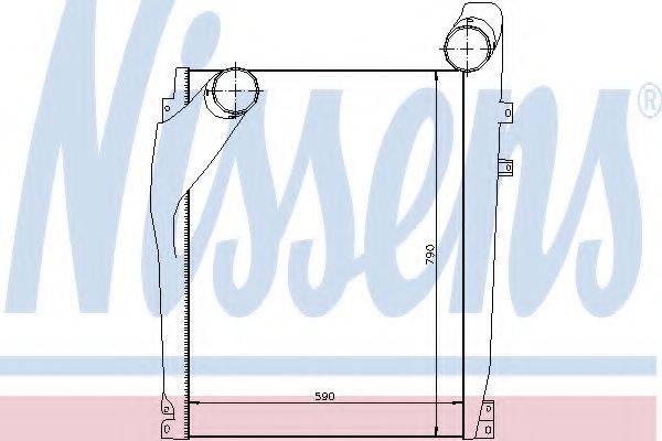 NISSENS 96936 Интеркулер