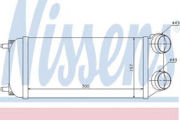 NISSENS 96638 Интеркулер