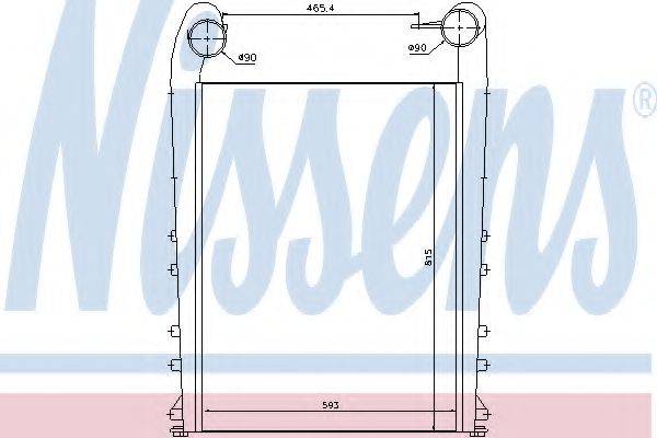 NISSENS 97058 Интеркулер