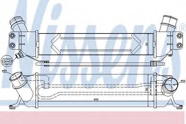 NISSENS 96459 Интеркулер