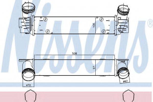 NISSENS 96480 Интеркулер