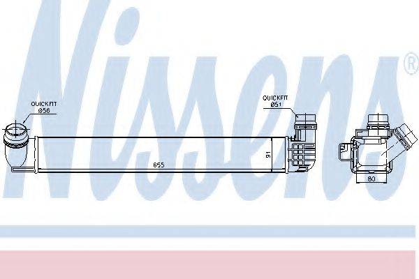 NISSENS 96545 Интеркулер