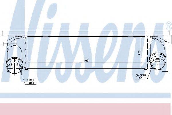 NISSENS 96552 Интеркулер