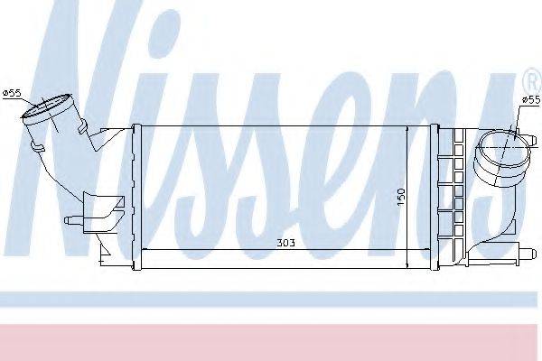 NISSENS 96599 Интеркулер