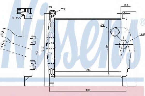 NISSENS 96970 Интеркулер