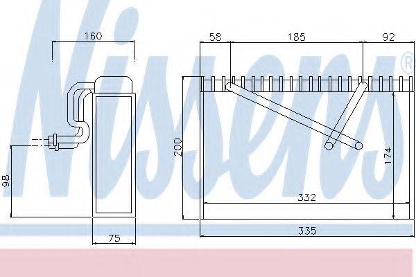 NISSENS 92168 Испаритель, кондиционер