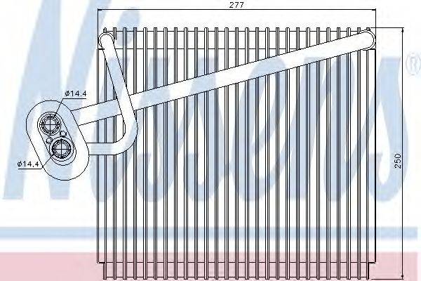 NISSENS 92289 Испаритель, кондиционер