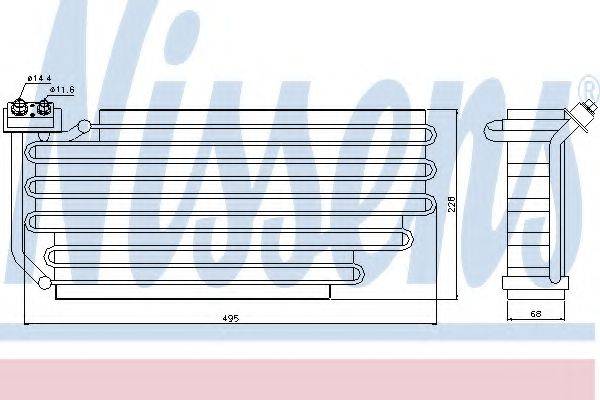 NISSENS 92290 Испаритель, кондиционер