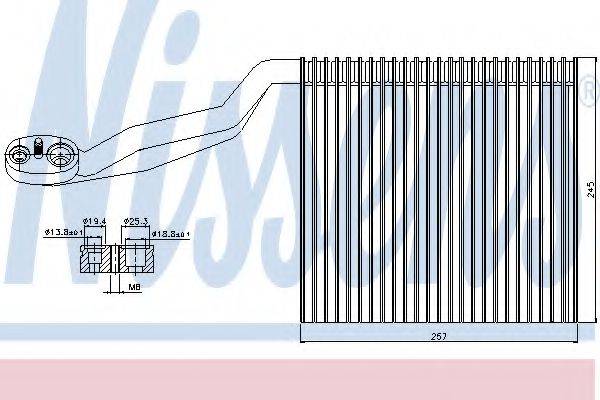 NISSENS 92294 Испаритель, кондиционер