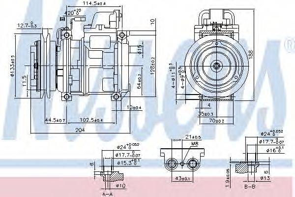 NISSENS 890028 Компрессор, кондиционер