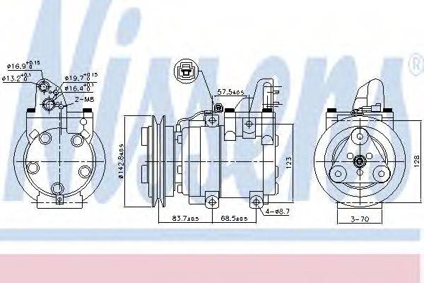 NISSENS 890059 Компрессор, кондиционер