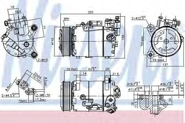 NISSENS 890099 Компрессор, кондиционер