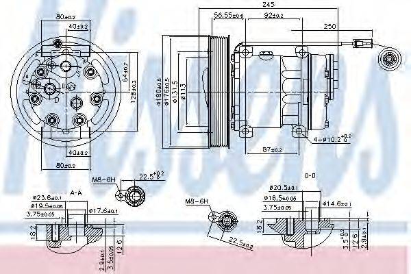 NISSENS 890114 Компрессор, кондиционер