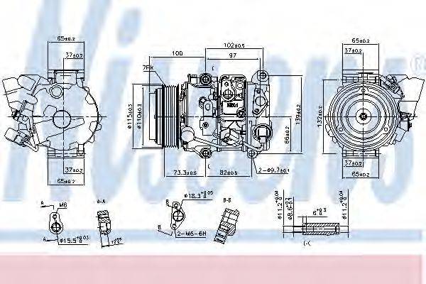 NISSENS 890142 Компрессор, кондиционер