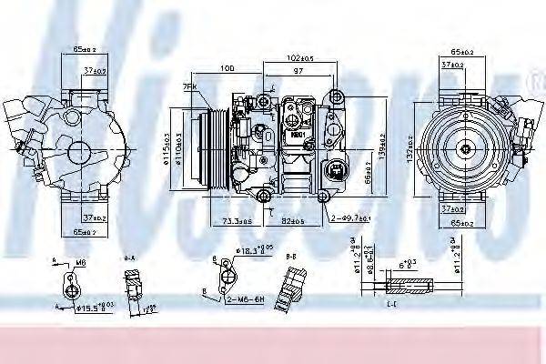 NISSENS 890143 Компрессор, кондиционер