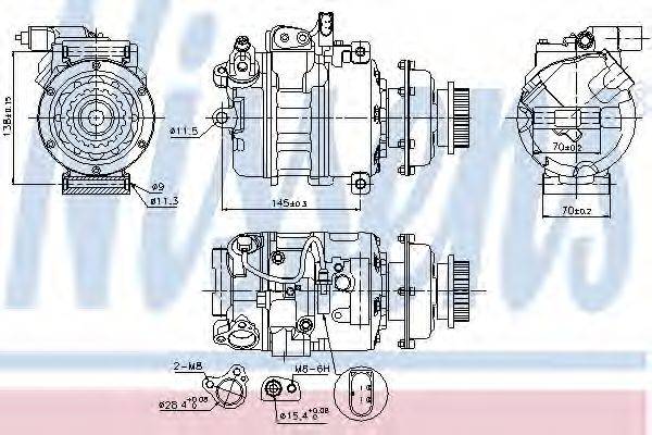 NISSENS 89036 Компрессор, кондиционер