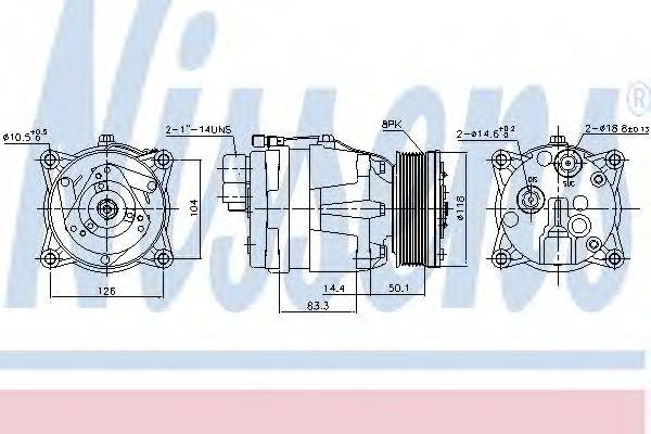 NISSENS 89048 Компрессор, кондиционер