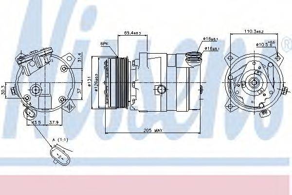 NISSENS 89062 Компрессор, кондиционер