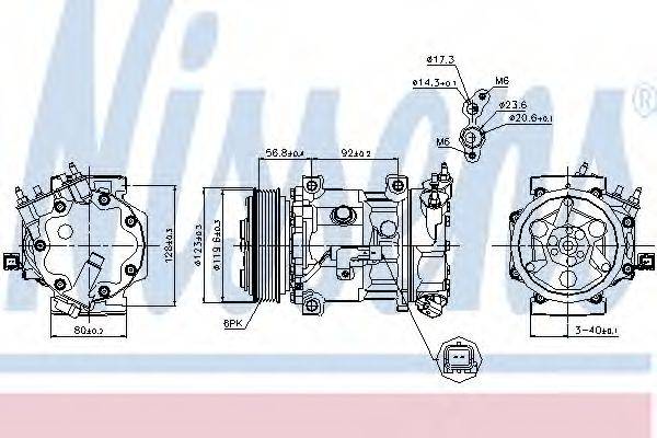 NISSENS 89067 Компрессор, кондиционер