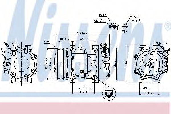 NISSENS 89076 Компрессор, кондиционер