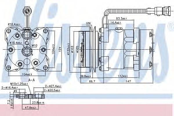 NISSENS 89078 Компрессор, кондиционер