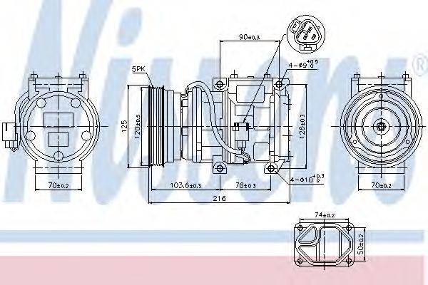 NISSENS 89098 Компрессор, кондиционер