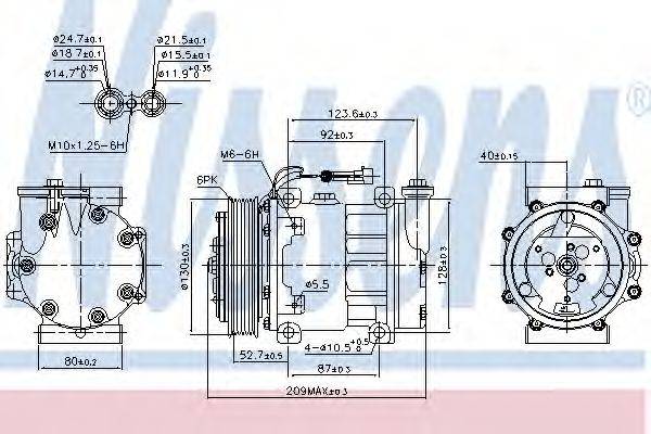 NISSENS 89120 Компрессор, кондиционер