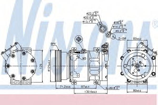 NISSENS 89148 Компрессор, кондиционер