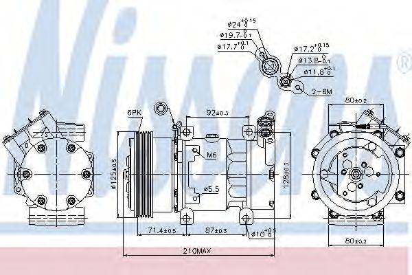 NISSENS 89159 Компрессор, кондиционер