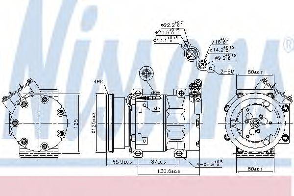 NISSENS 89164 Компрессор, кондиционер