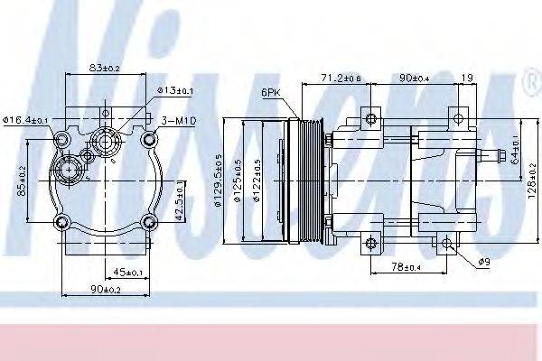 NISSENS 89205 Компрессор, кондиционер