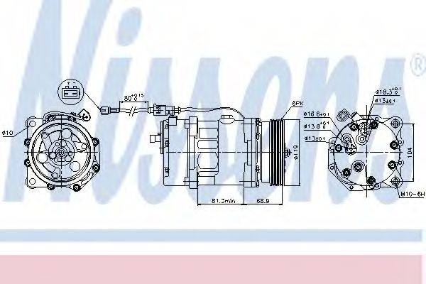 NISSENS 89224 Компрессор, кондиционер