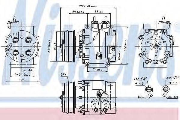 NISSENS 89235 Компрессор, кондиционер