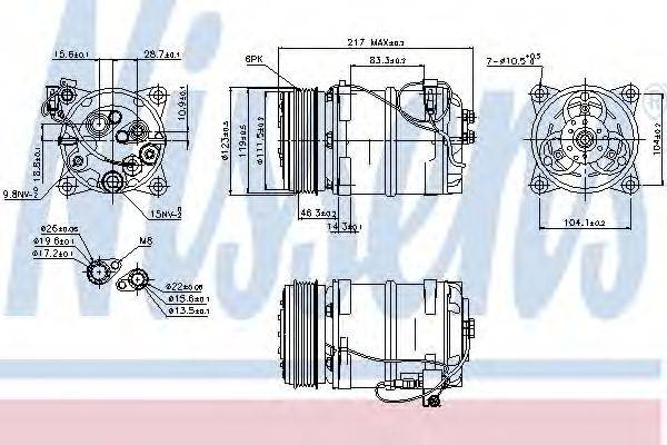 NISSENS 89249 Компрессор, кондиционер