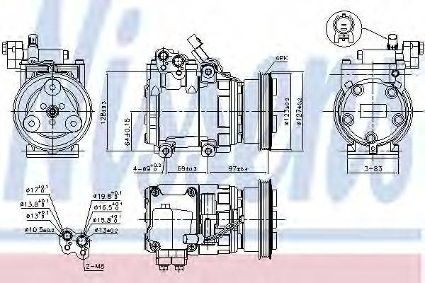 NISSENS 89253 Компрессор, кондиционер