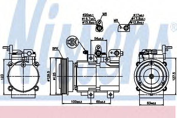 NISSENS 89276 Компрессор, кондиционер