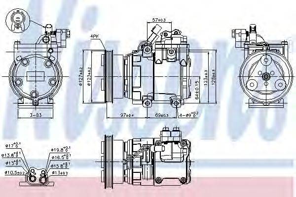 NISSENS 89277 Компрессор, кондиционер