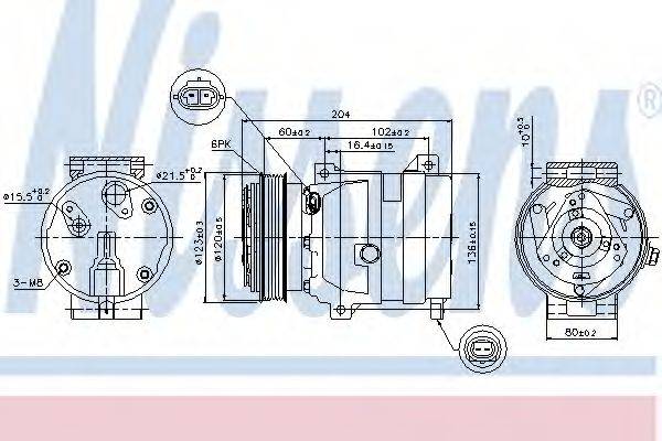 NISSENS 89281 Компрессор, кондиционер