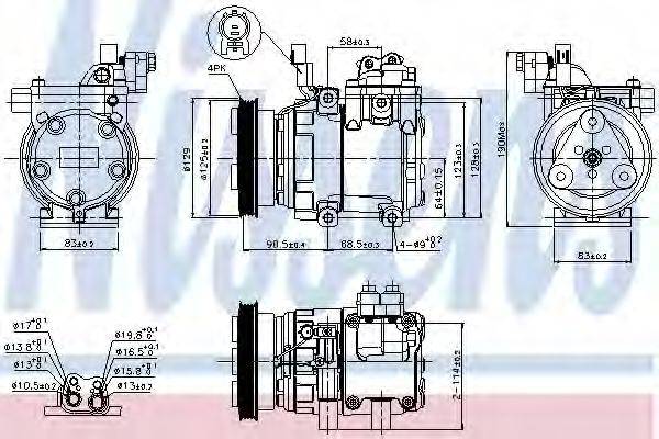 NISSENS 89291 Компрессор, кондиционер